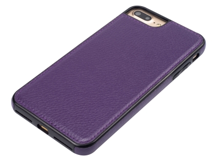 Synthetic Leather Back Cover for iPhone 8 Plus/7 Plus - Purple