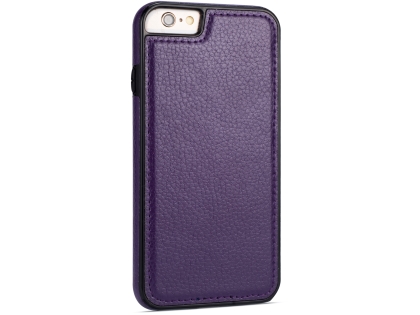 Synthetic Leather Back Cover for iPhone 6s Plus/6 Plus - Purple Hard Case