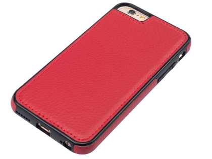 Synthetic Leather Back Cover for iPhone 6s/6 - Red
