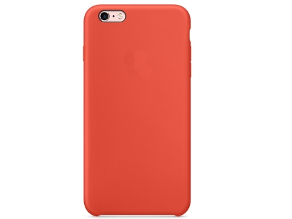 Silicone Case for Apple iPhone 6s Plus/6 Plus - Orange Soft Cover