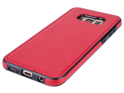 Synthetic Leather Back Cover for Samsung Galaxy S8+ - Red