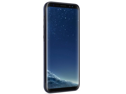 Synthetic Leather Back Cover for Samsung Galaxy S8+ - Blue