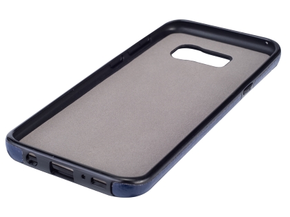 Synthetic Leather Back Cover for Samsung Galaxy S8+ - Blue