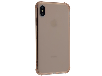 Gel Case with Bumper Edges for iPhone Xs Max - Rose Gold Soft Cover