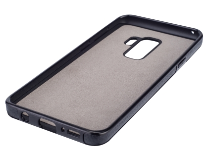 Synthetic Leather Back Cover for Samsung Galaxy S9+ - Black