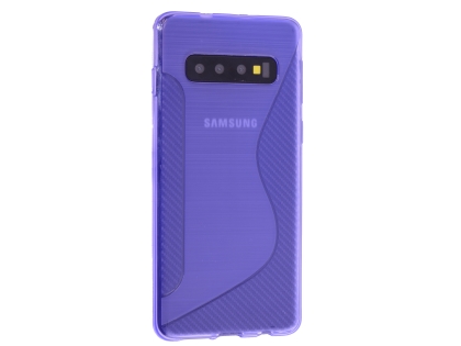 Wave Case for Samsung Galaxy S10+ - Purple Soft Cover