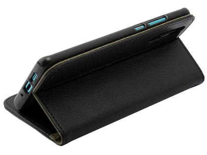 Synthetic Leather Wallet Case with Stand for Huawei P30 - Black