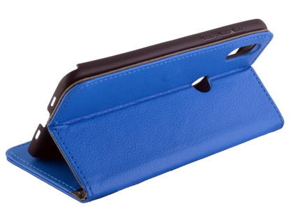 Synthetic Leather Wallet Case with Stand for Xiaomi Mi Mix 3 - Blue