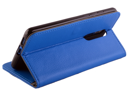 Synthetic Leather Wallet Case with Stand for Xiaomi Mi 9T - Blue