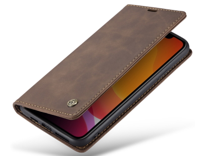 CaseMe Slim Synthetic Leather Wallet Case with Stand for iPhone 11 Pro - Chocolate Leather Wallet Case