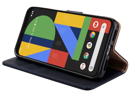 Premium Leather Wallet Case for Google Pixel 4XL - Midnight Blue