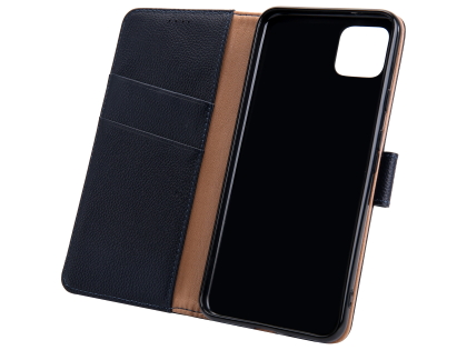 Premium Leather Wallet Case for Google Pixel 4 - Midnight Blue