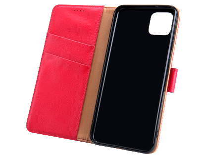 Premium Leather Wallet Case for Google Pixel 4 - Pink