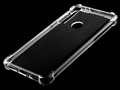 Gel Case with Bumper Edges for Motorola Moto One Macro - Clear Soft Cover