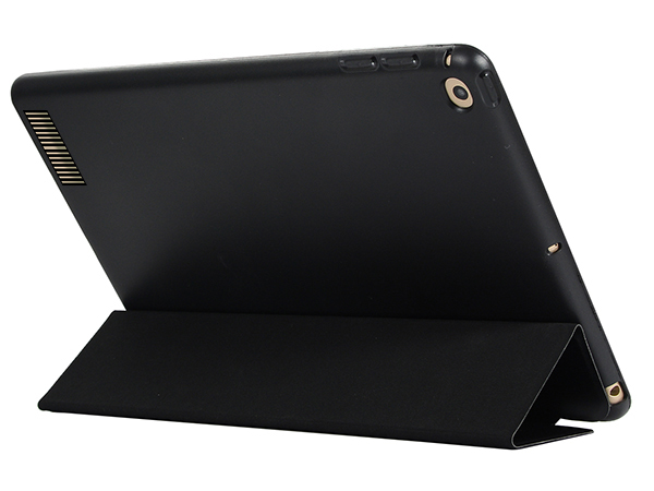 Slim TPU Flip Case with Stand for iPad 2/3/4 - Black