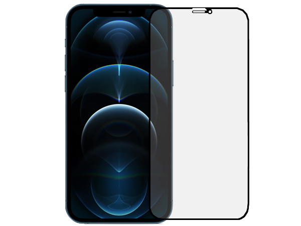 Anti Glare Tempered Glass Screen Protector for the Apple iPhone 12 Pro Max - Black Screen Protector