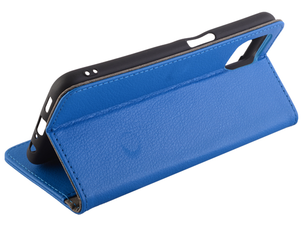Synthetic Leather Wallet Case with Stand for OPPO Reno4 Z 5G - Blue