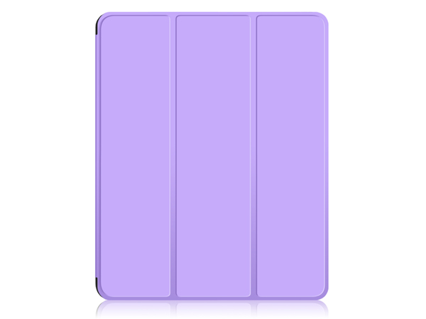 Premium Slim Synthetic Leather Flip Case with Stand for iPad Pro 12.9 5th Gen (2021) - Lilac