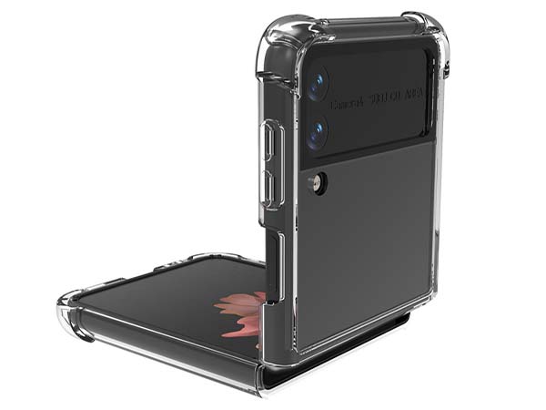 Clear Case with Bumper Edges for Samsung Galaxy Z Flip3 5G - Soft Cover