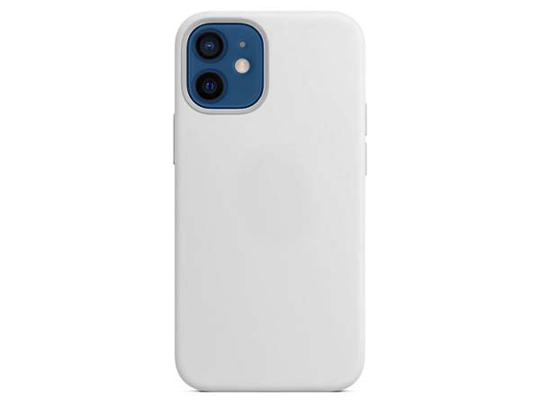 Silicone Case for Apple iPhone 12 Mini - White Soft Cover