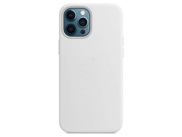 Silicone Case for Apple iPhone 12 Pro Max - White Soft Cover