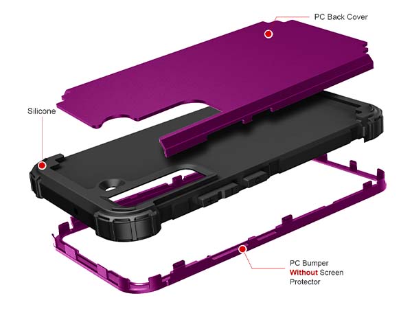 Defender Case for the Samsung Galaxy S22 - Purple