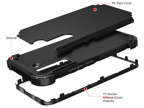 Defender Case for the Samsung Galaxy S22+ - Black