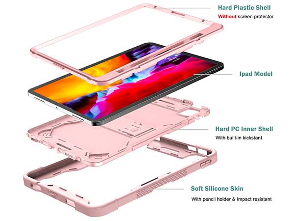 Impact Case for the iPad Pro 11 1st / 2nd / 3rd Generation - Pink