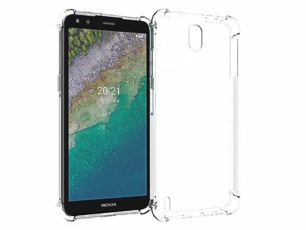 Gel Case with Bumper Edges for Nokia C01 Plus - Clear Soft Cover