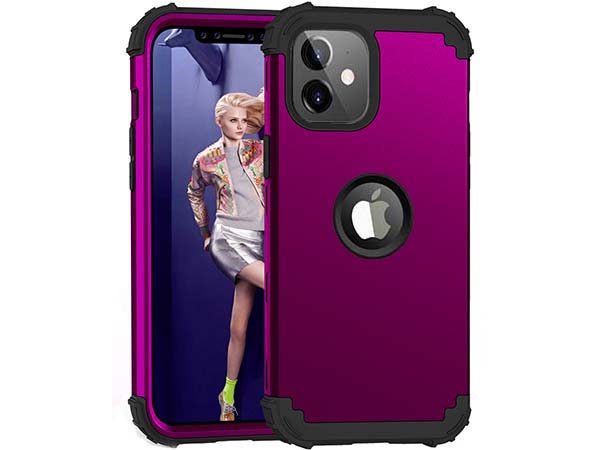 Defender Case for iPhone 11 - Plum 2 Impact Case