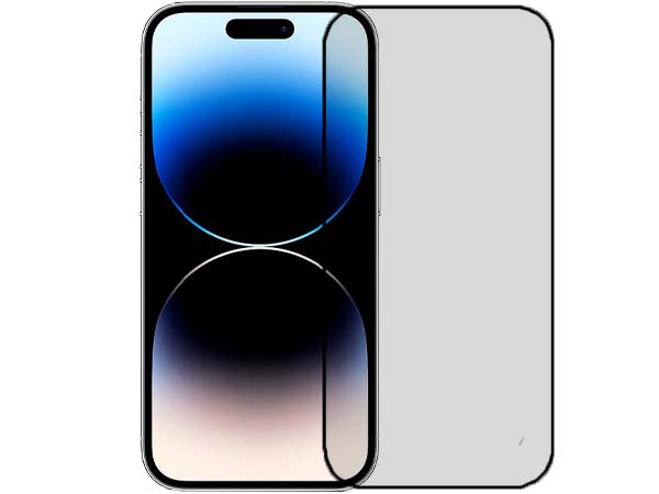 3D Full Coverage Tempered Glass Screen Protector for iPhone 14 Pro - Black Screen Protector