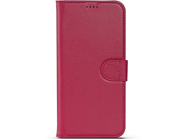 Premium Leather Wallet Case for Apple iPhone 14 - Pink