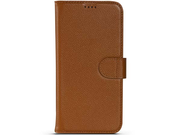 Premium Leather Wallet Case for Apple iPhone 14 Pro - Caramel