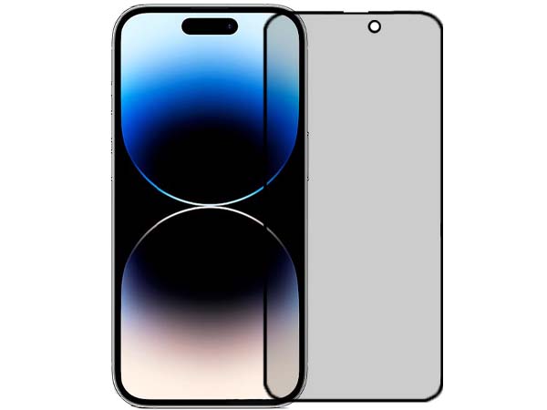 Anti Glare Tempered Glass Screen Protector for the Apple iPhone 14 Pro - Black Screen Protector