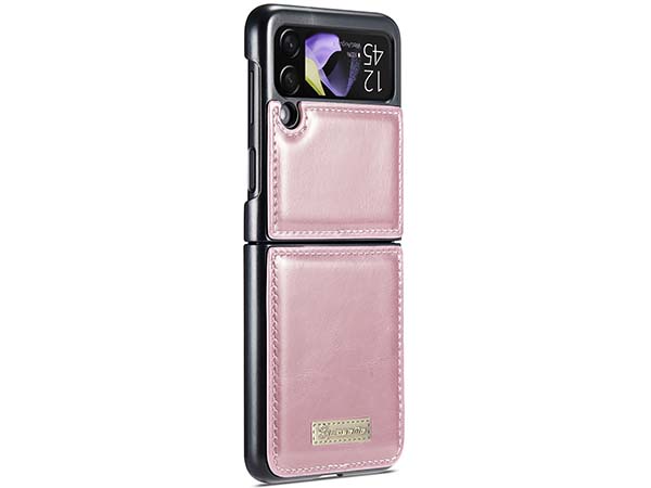CaseMe Slim Synthetic Leather Case for Samsung Galaxy Z Flip4 - Light Pink
