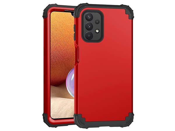 Defender Case for the Samsung Galaxy A32 5G - Red Impact Case