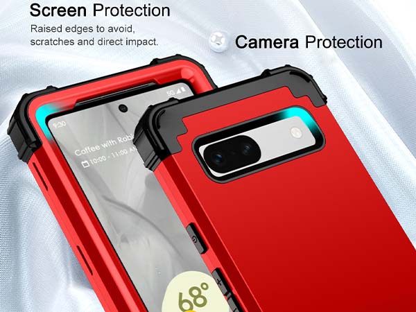 Defender Case for Google Pixel 7a - Red