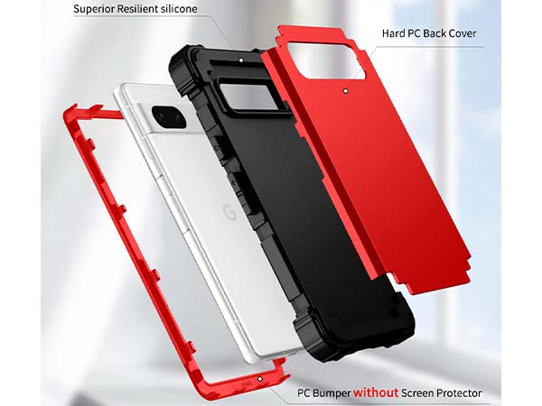 Defender Case for Google Pixel 7a - Red