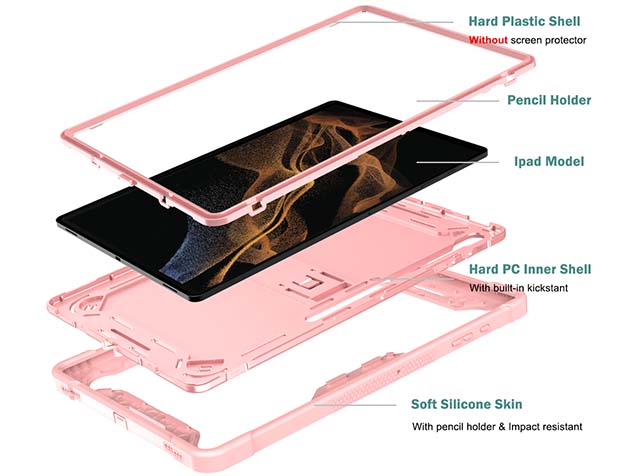 Impact Case for the Samsung Galaxy Tab S8 Ultra - Pink