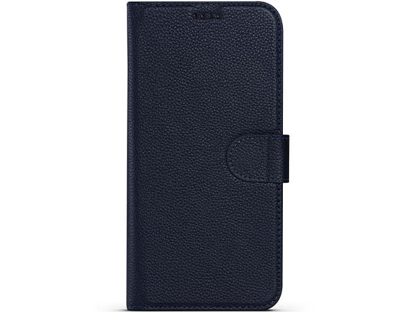 Premium Leather Wallet Case for Apple iPhone 15 Plus - Midnight Blue