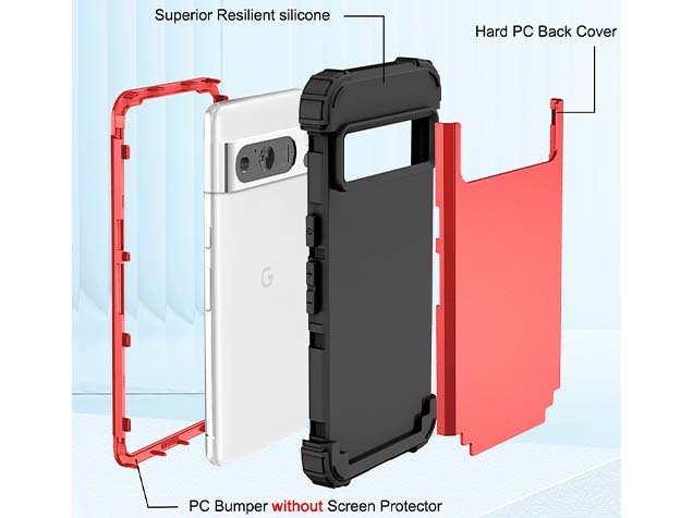 Defender Case for Google Pixel 8 Pro - Red