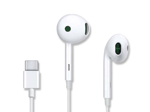 Oppo MH145 Type-C Earphones with microphone - White Headphone