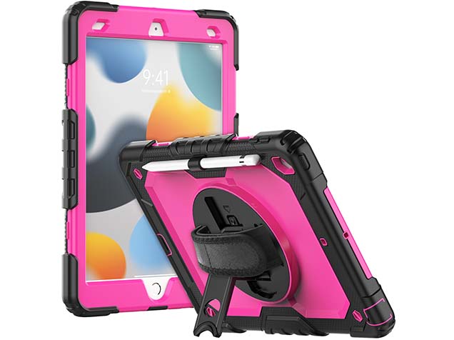 Rugged Impact Case for Apple iPad 7/8th Gen - Pink Impact Case