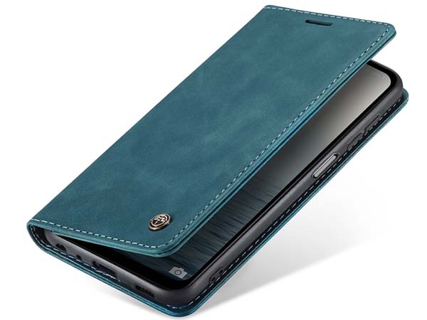 CaseMe Slim Synthetic Leather Wallet Case with Stand for Samsung Galaxy A05s - Teal