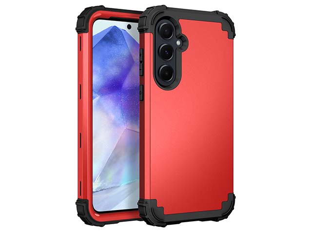 Defender Case for the Samsung Galaxy A35 - Red