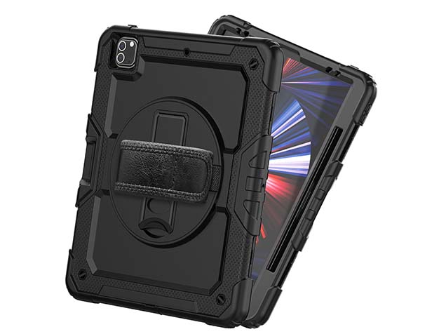 Rugged Impact Case with Strap for iPad Pro 13 (2024) - Classic Black