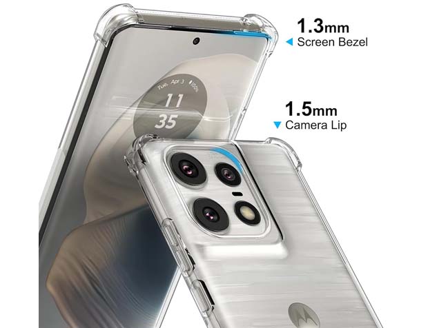 Gel Case with Bumper Edges for Motorola Edge 50 Pro - Clear