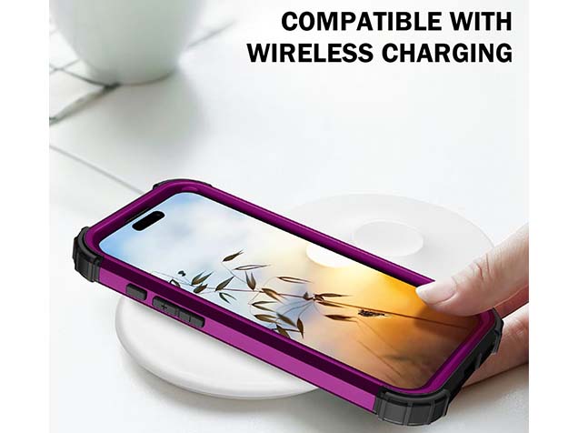 Defender Case for iPhone 16 - Plum