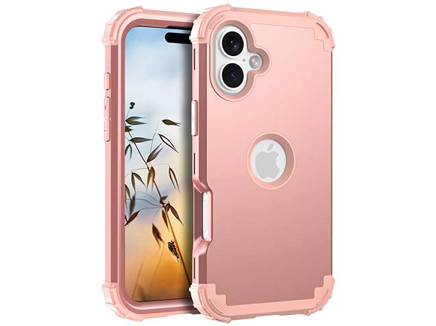Defender Case for iPhone 16 Plus - Pink Impact Case