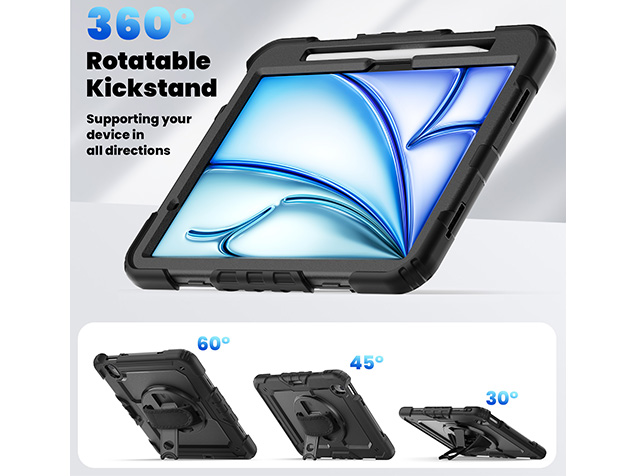 Rugged Impact Case for iPad Air 11 (2025) - Classic Black